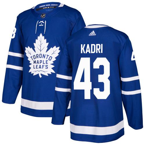 Adidas Men Toronto Maple Leafs #43 Nazem Kadri Blue Home Authentic Stitched NHL Jersey